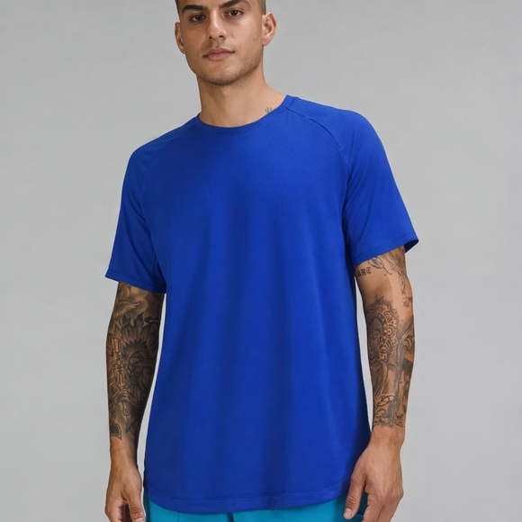 lululemon athletica Other - Lululemon Drysense Short-Sleeve Shirt in Larkspur Blue